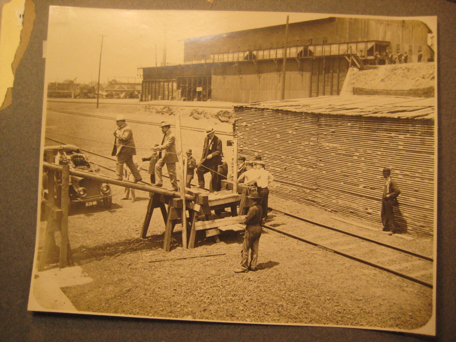 William Bryan John Kern 1908 Democrat Ticket 2 Photo Opening of Gary Harbor RARE