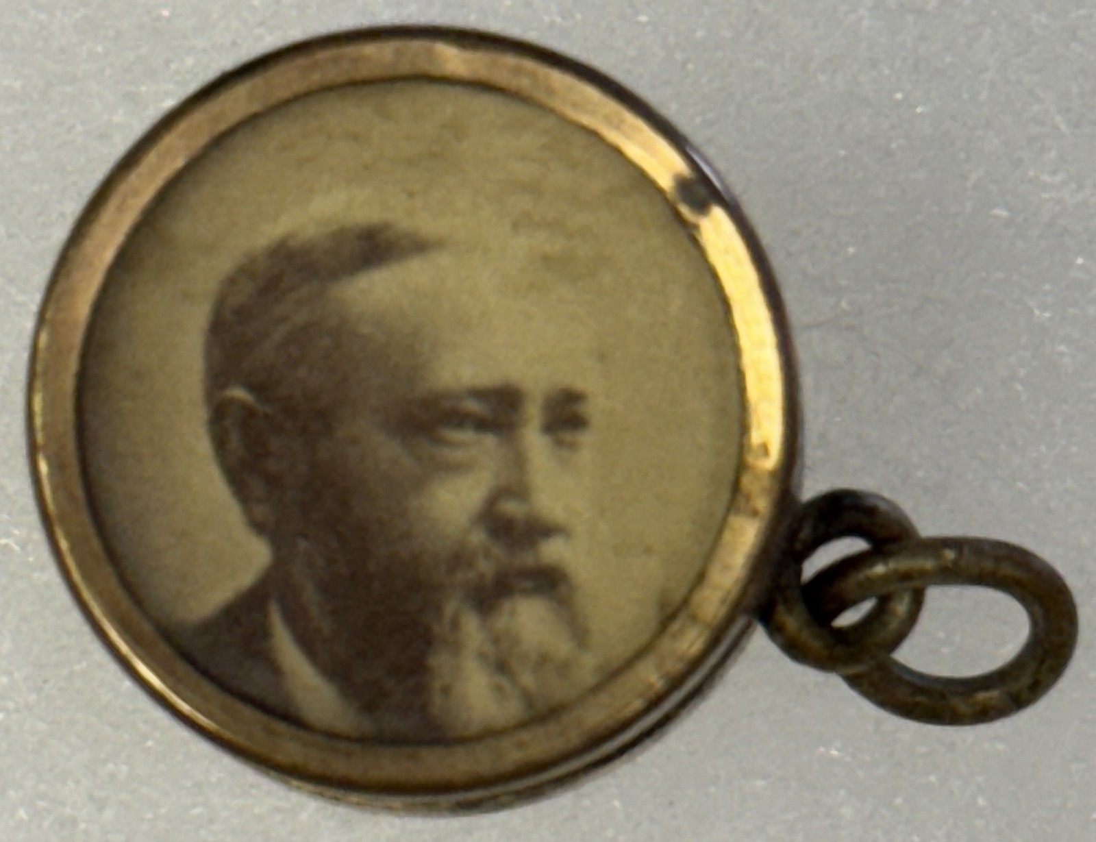 1888 BENJAMIN HARRISON MORTON 5/8″ CAMPAIGN PHOTO DRUM, UNUSAL, 1ST WE HAVE SEEN
