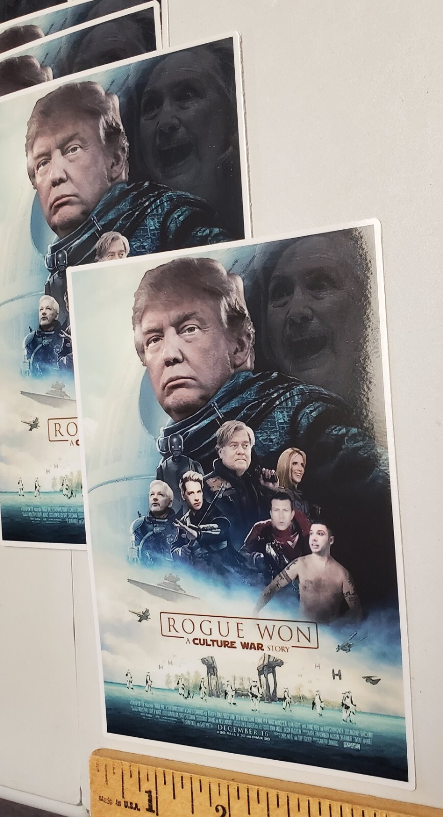 TRUMP 2024 STICKERS JASON BERMAS MARK DICE JULIAN ASSANGE