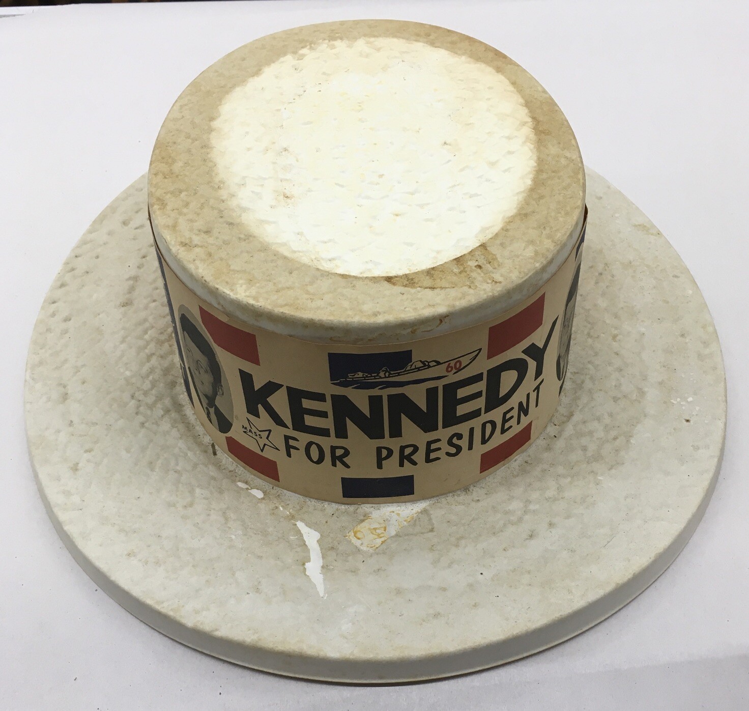 Rare John F. Kennedy Campaign Hat 1960, Magazines Collector Lot (5 Items)