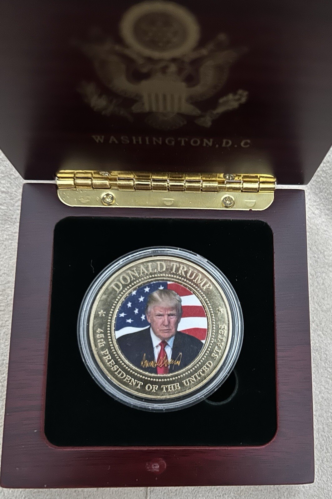 WHITE HOUSE T PEN (2) BLUE METAL GOLD REPUBLICAN MAGA GOP SIGNATURE DONALD