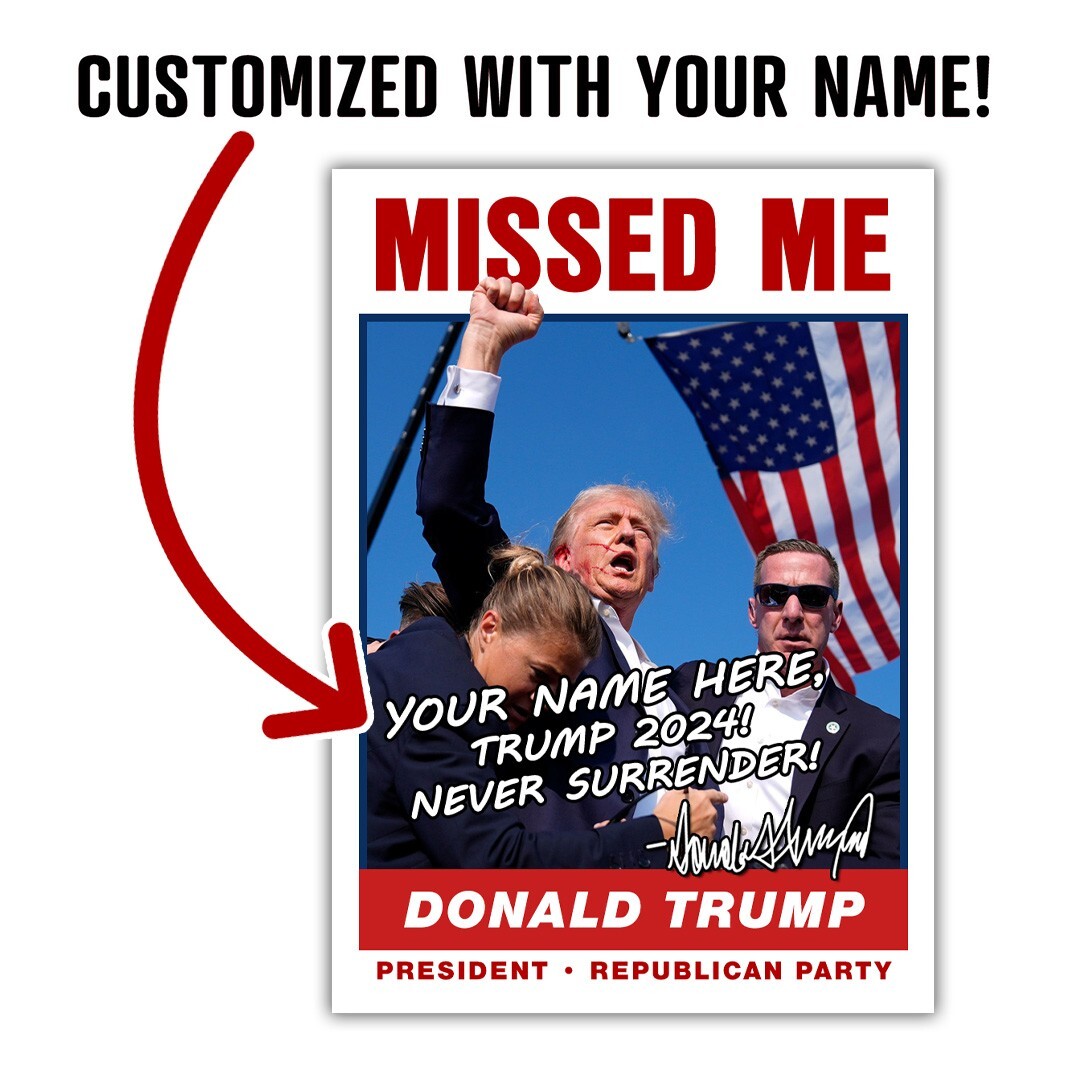 Donald Trump CUSTOM AUTOGRAPH Shooting Failed Assassination ACEO Card MAGA 2024