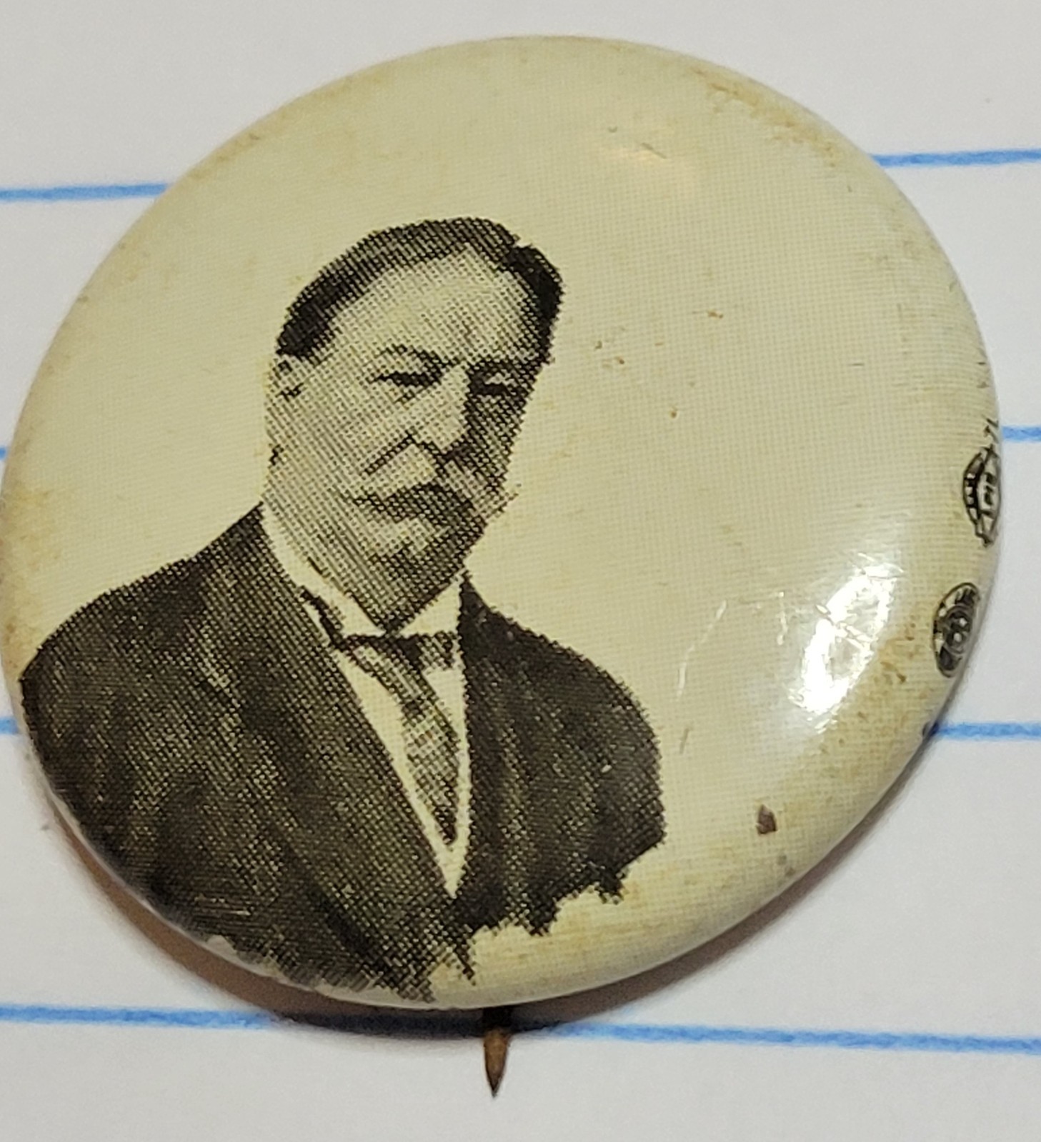 Reproduction William Howard Taft 1908 Presidential Campaign Button