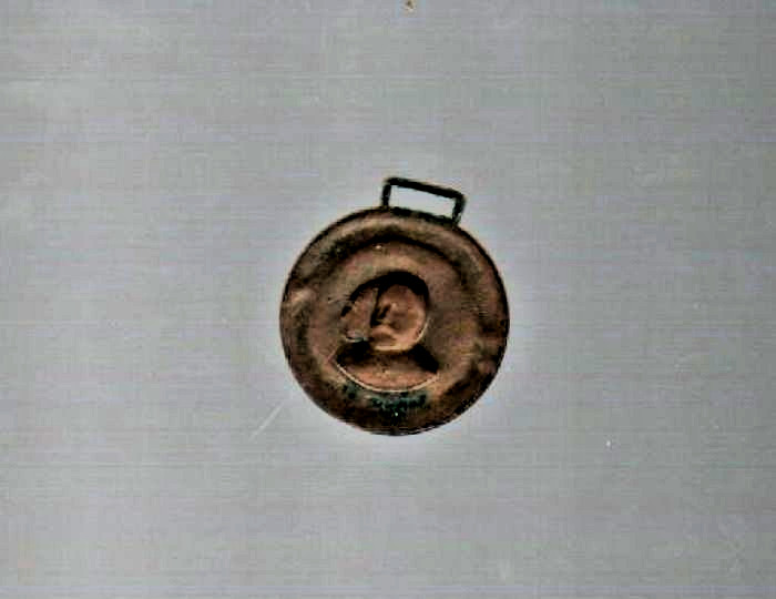 1908 Taft & Sherman “OUR CHOICE” Presidential Campaign Watch Fob/ Medal 1 1/2″