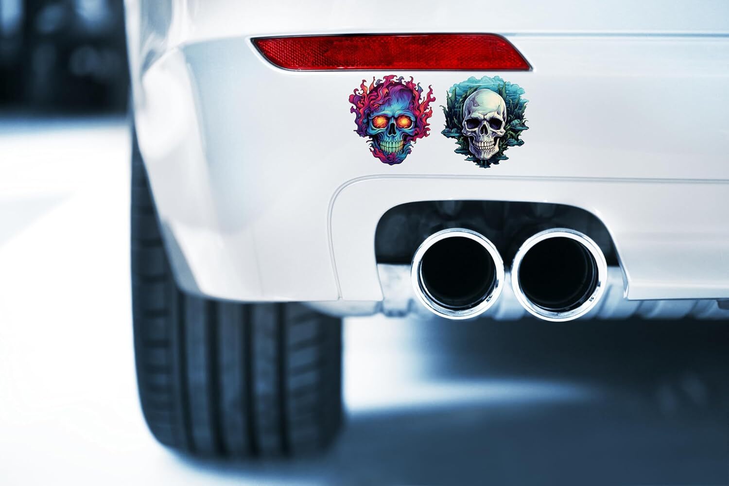 100 Pack Skull Stickers (Large Size), Decal Sticker for Multicolor