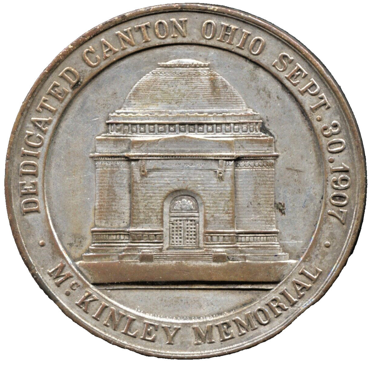 William McKinley Presidential Funeral Medal – 52 mm – Silver Plated – EC 5534