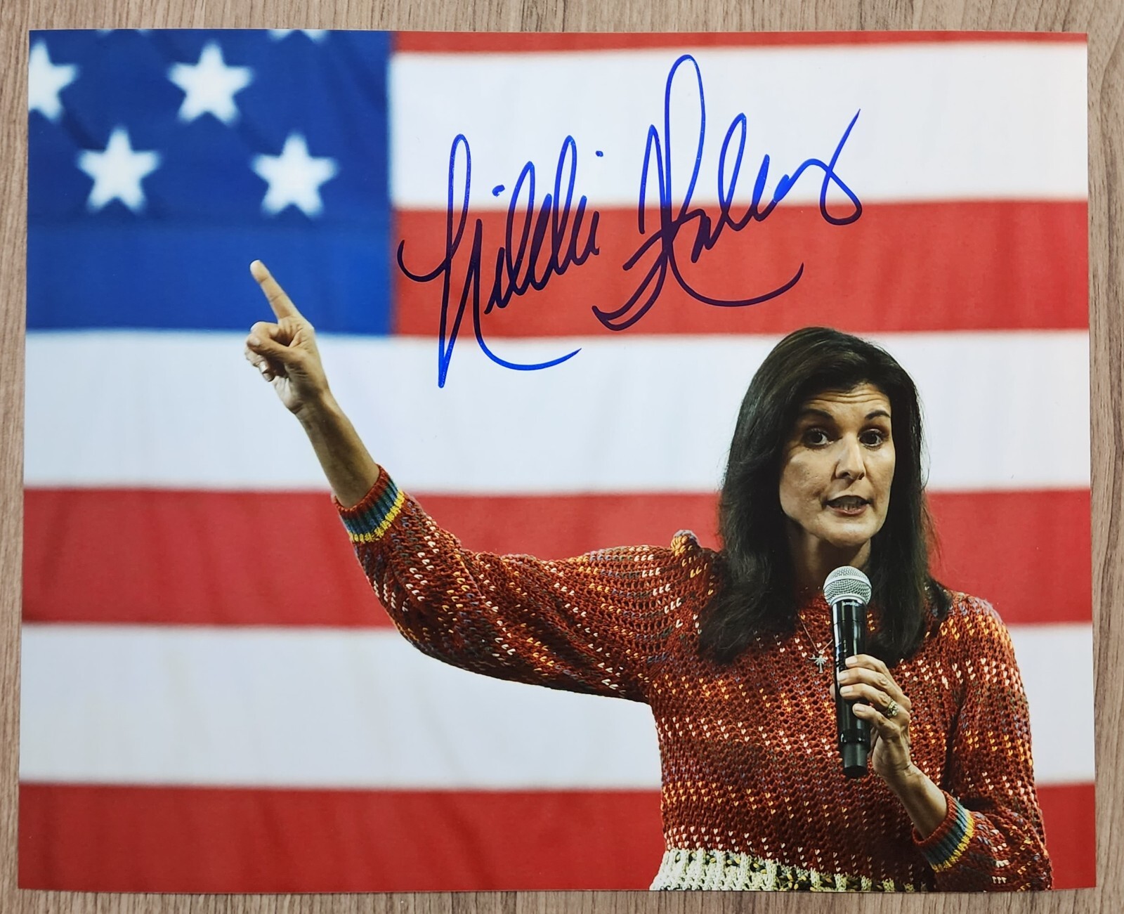 Nikki Haley Signed 8×10 Photo 2024 Republican Presidential Candidate RAD