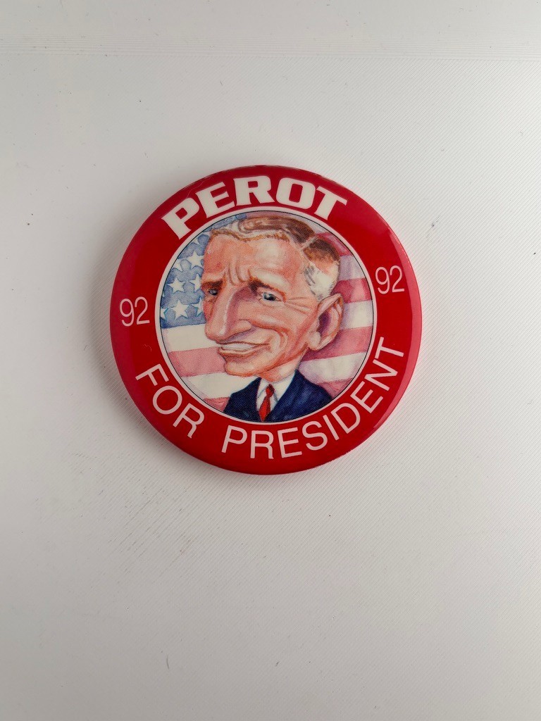 1992 H. Ross Perot Third Party President Collectible 3″ Pin