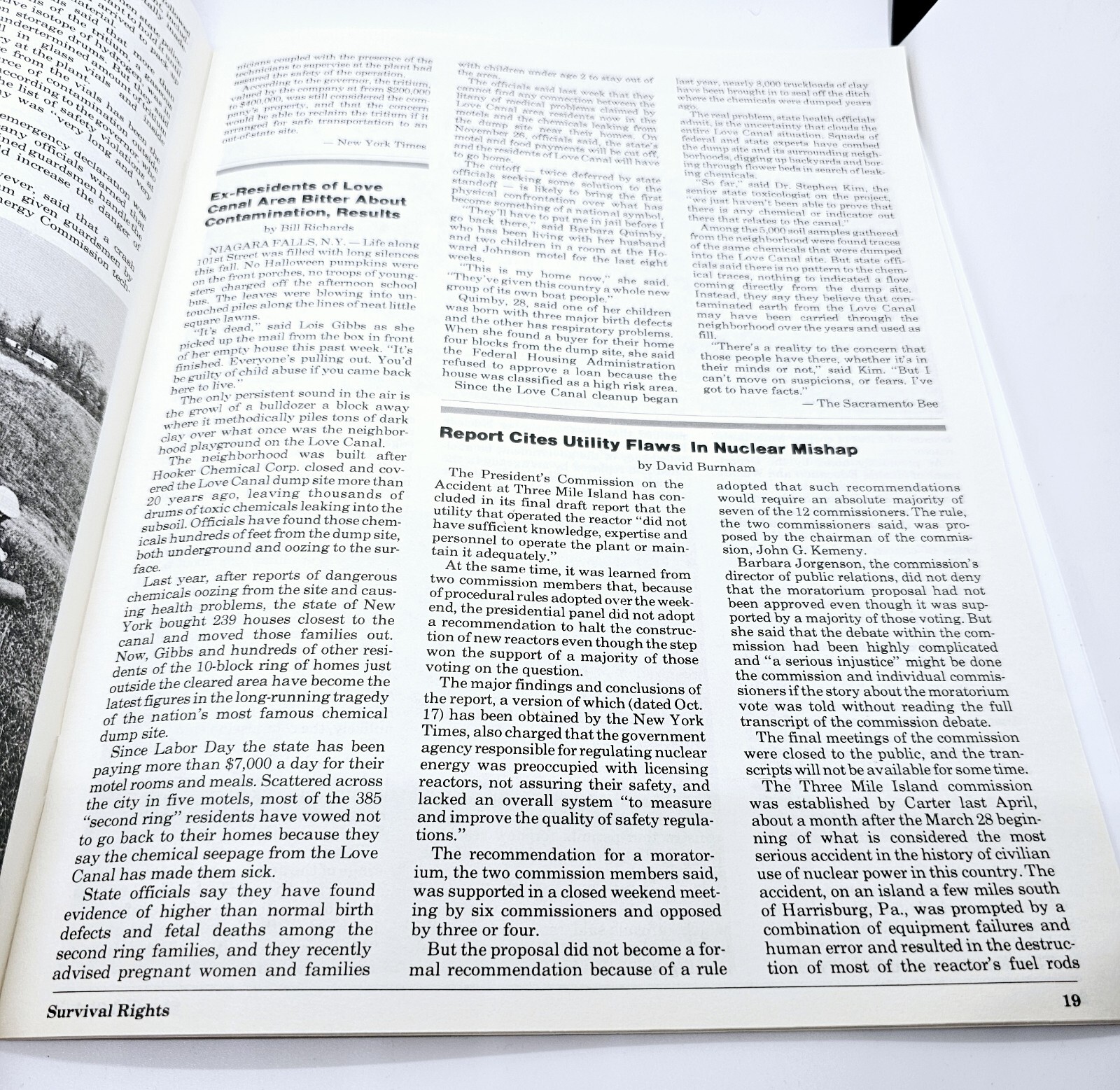 Vintage 1980 SURVIVAL RIGHTS Journal #7 Ted Kennedy OPEC Acid Rain Ralph Nader