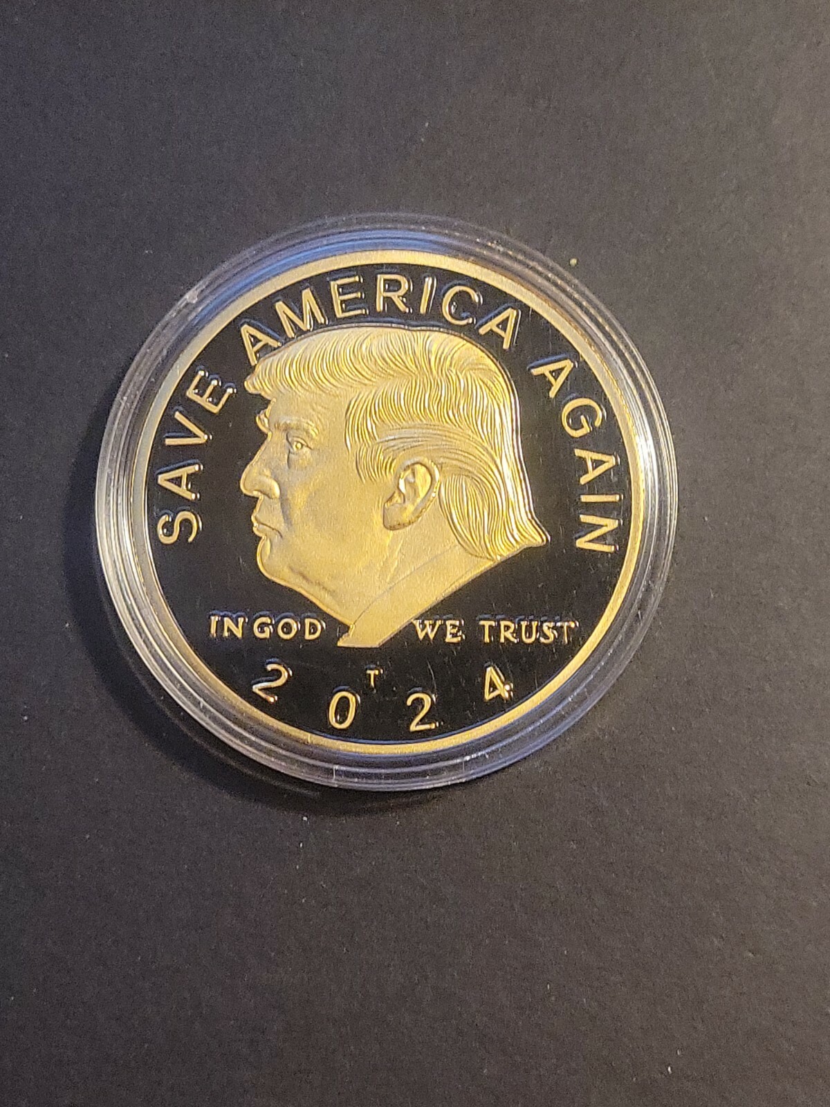 SAVE AMERICA AGAIN Donald Trump 2024 Coin US Novelty Coin GOLD