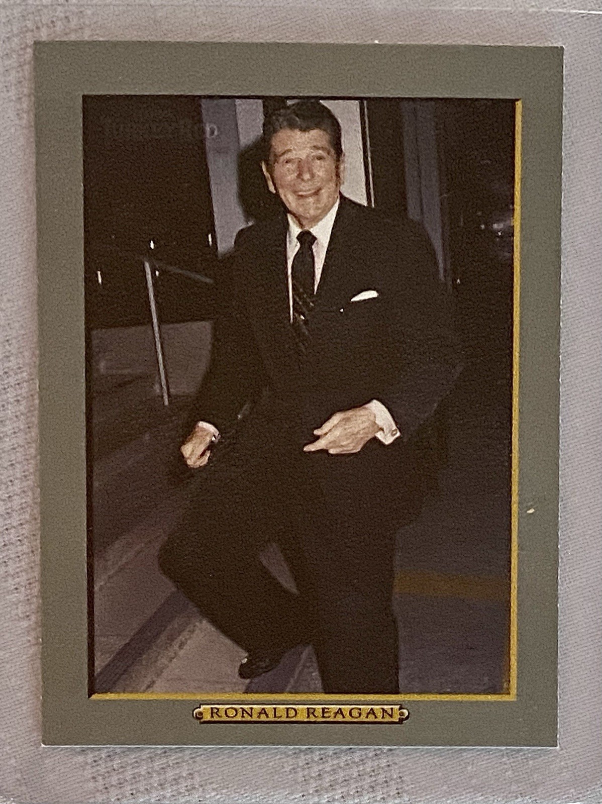 Lot of 9 President Ronald Reagan Collectible Novelty Baseball Cards! Mint Cond.