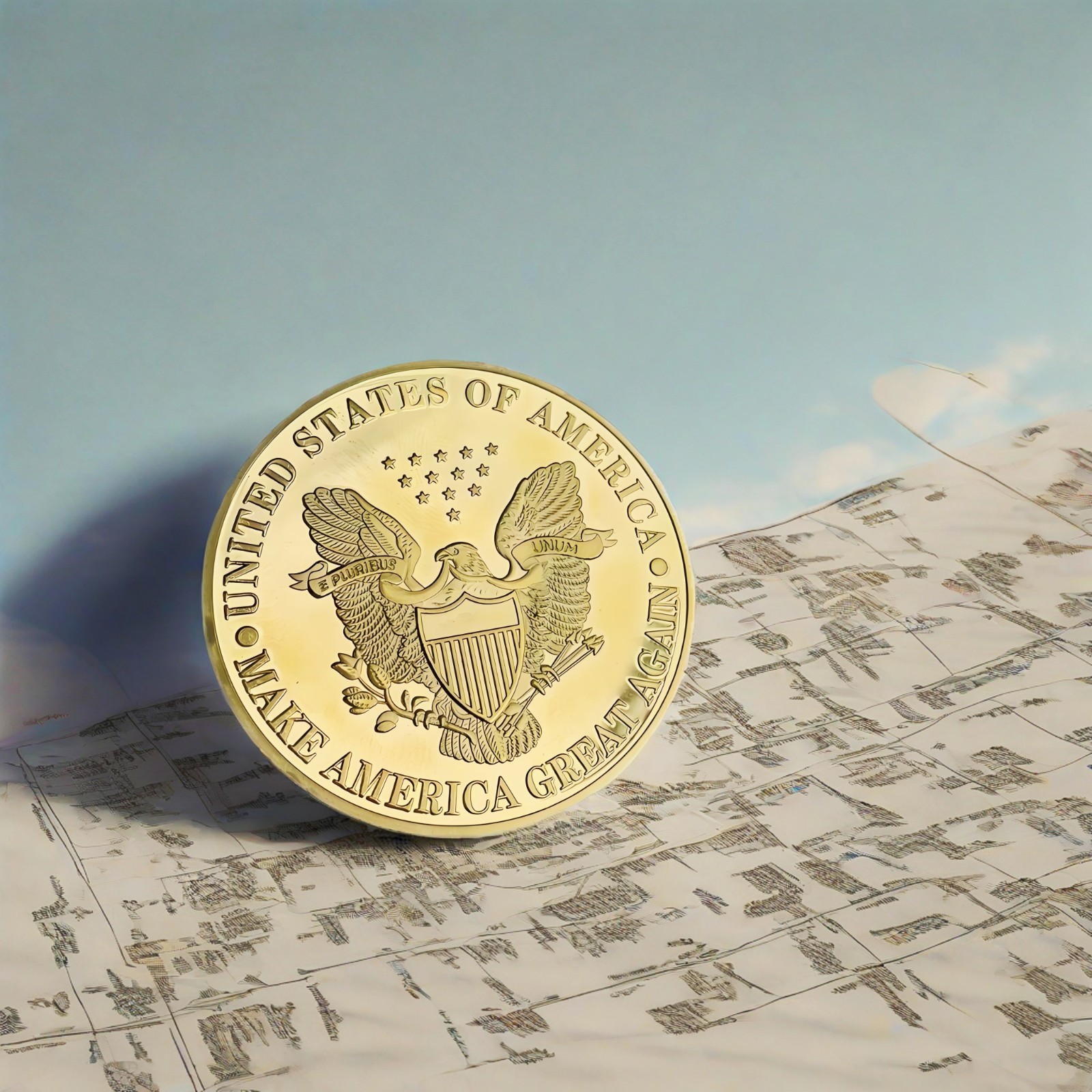 3 PCS Commemorative Coins Trump President Donald ,Faith/Patriotic/Collect coins