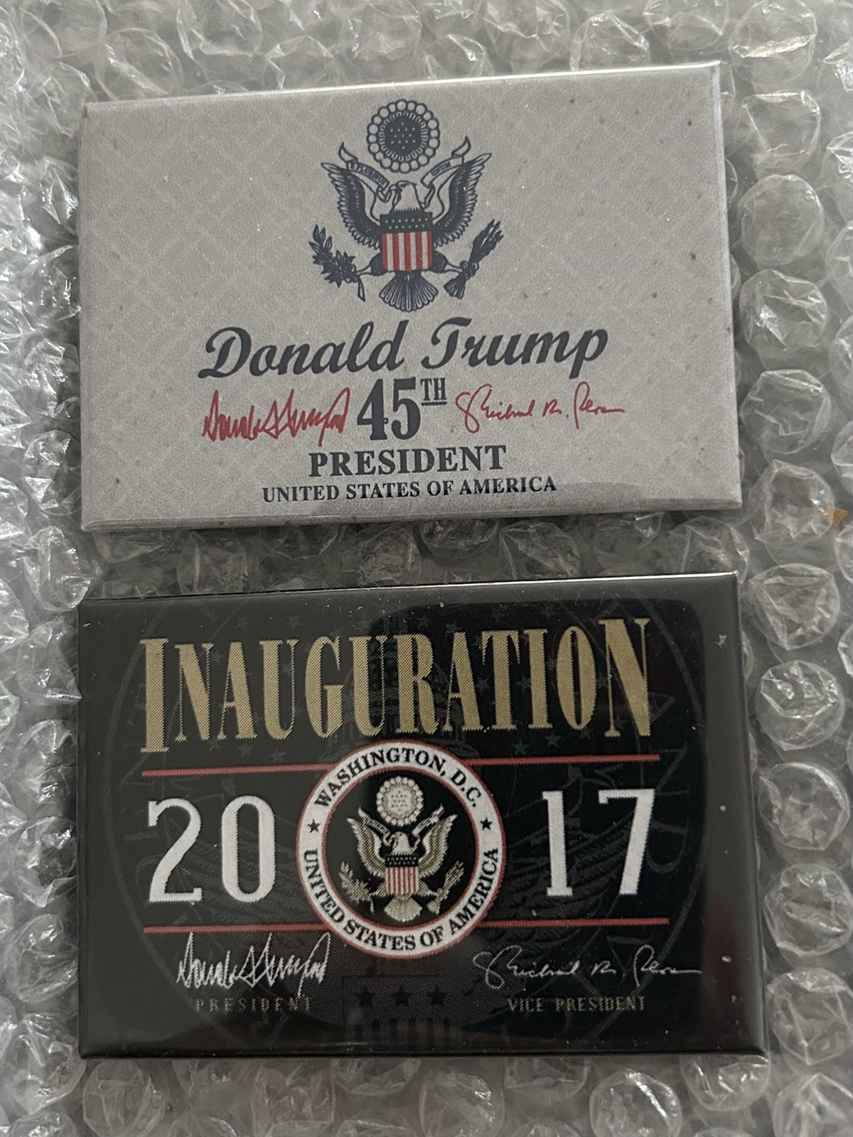 TRUMP USA FLAG MAGNET 45-47th PRESIDENT INAUGURATION REPUBLICAN MAGA GOP SIGNED