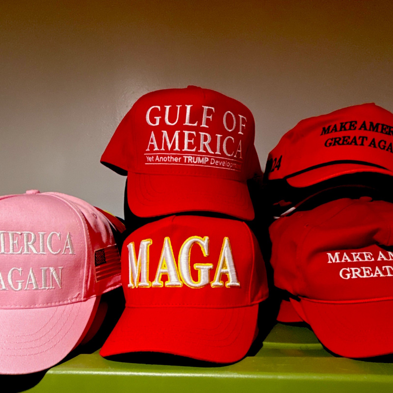 Official Cali-Fame Trump AMERICA Red Adjustable Hat Made in USA *NEW*
