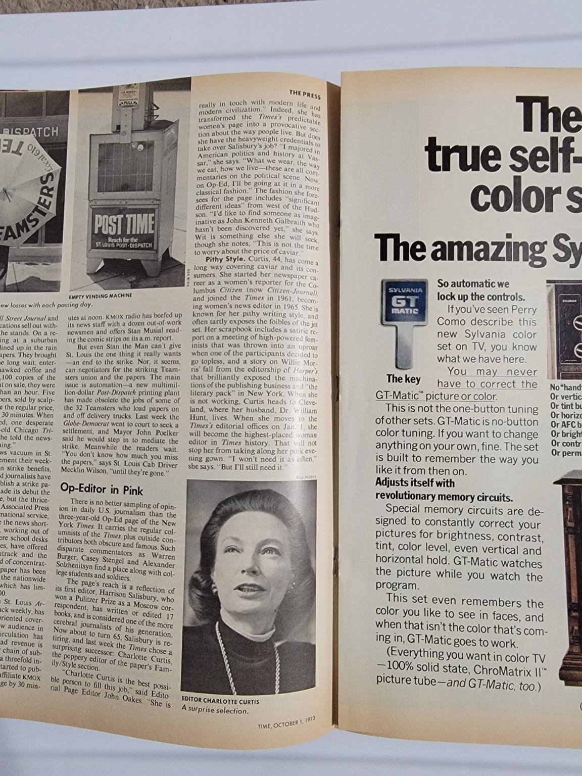 TIME Magazine – October 1, 1973 – “The Agnew Crisis” – Watergate Era – Land Boom