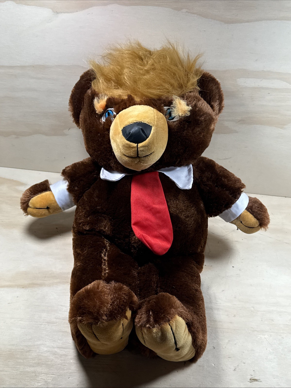 President Trump Trumpy Bear 20” Teddy Bear w American Flag Stuffed Animal