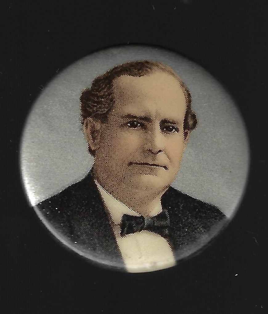 1900 William Jennings Bryan Presidential Campaign Button No Name On Front