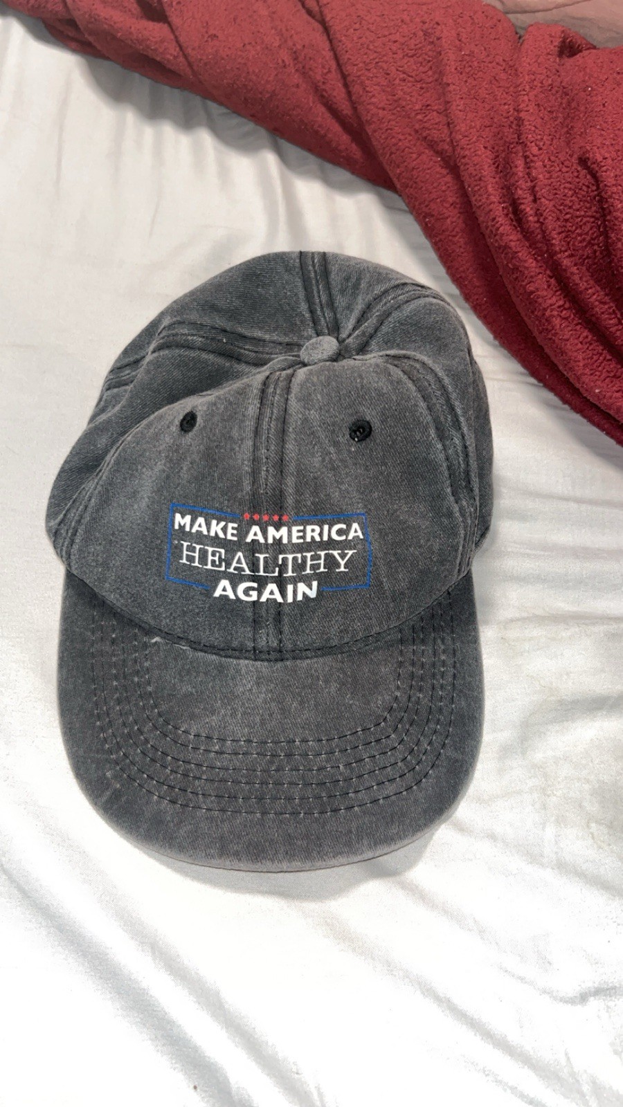 Make America Healthy Again Cotton Adjustable Baseball Cap Hat Donald Trump