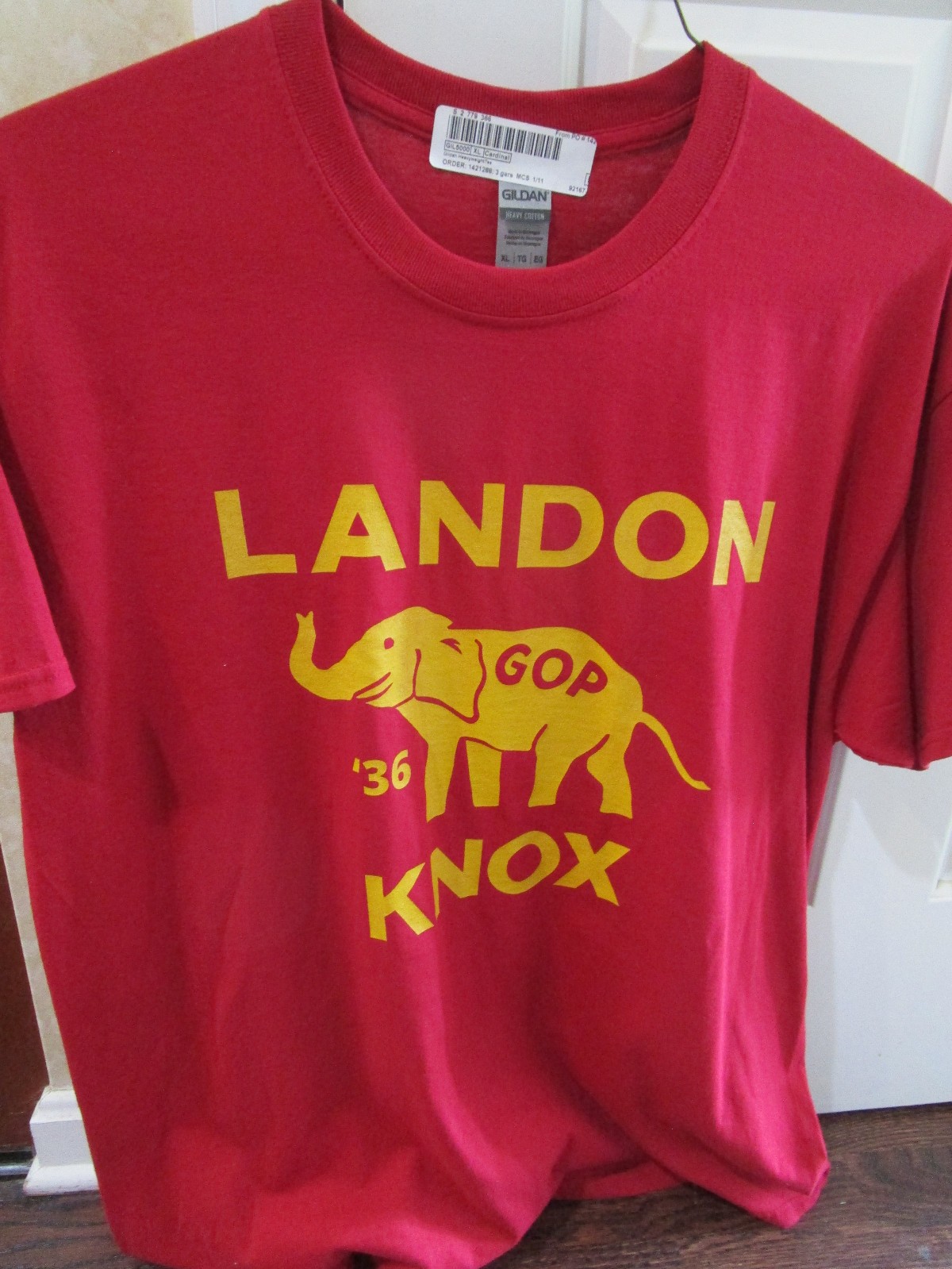 Landon Knox 1936 Retro Republican XL T-Shirts – (Lot of 2)