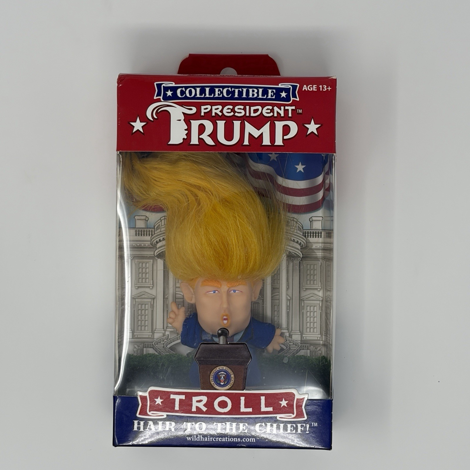 President Donald Trump Collectible Troll Doll – Hair To The Chief – NEW IN BOX