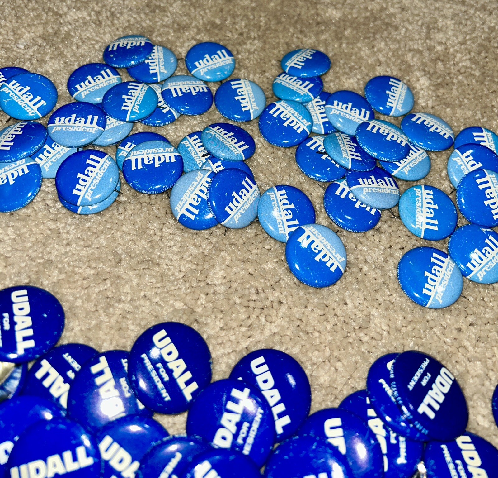 100 – 1976 Vintage MO UDALL For President Campaign Buttons – 6 Varieties