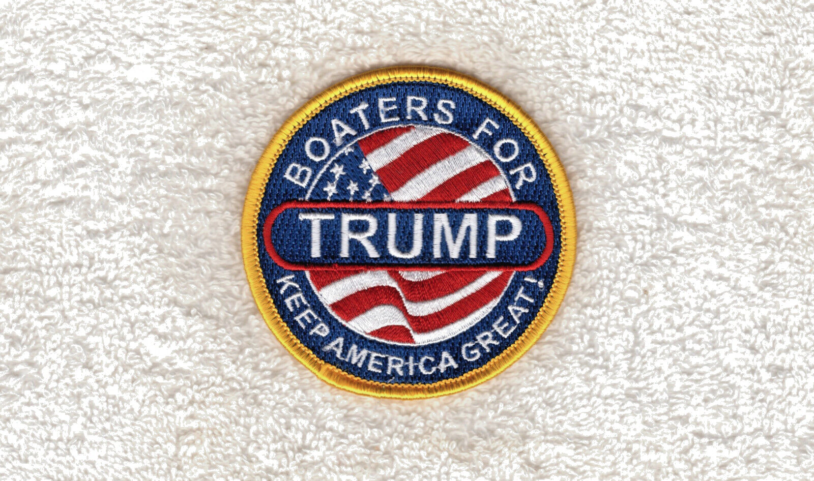 S4 21 TRUMP 2024 #47 BOATERS FOR TRUMP PATCH IRON ON / SEW ON