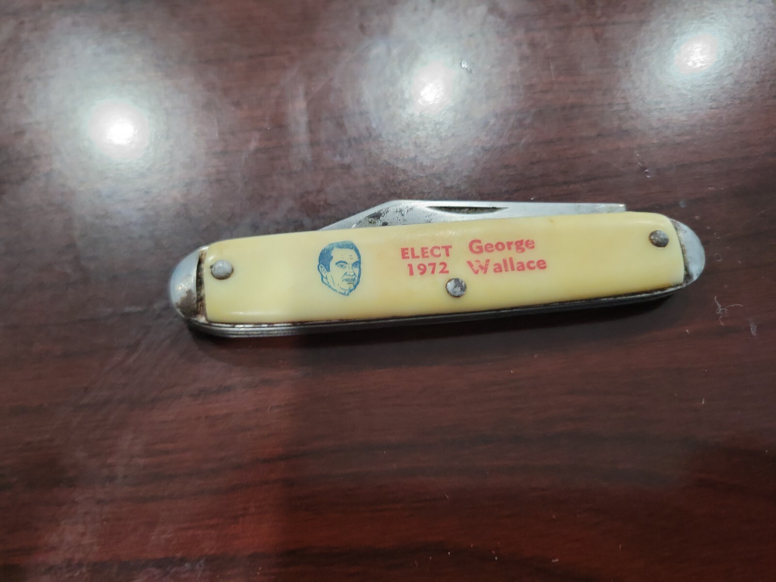 RED American Political Party 1972 George Wallace For Governor Eagle Knife Old