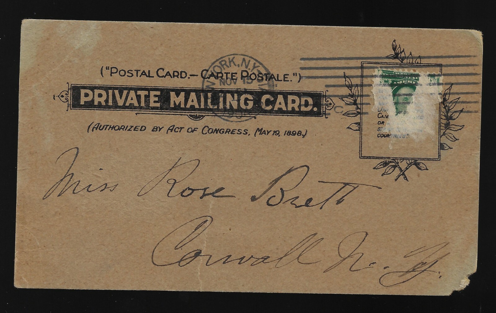 1904 Gibson Girl Style Prez Campaign ‘toon Postcard Roosevelt Fairbanks NAME KEY