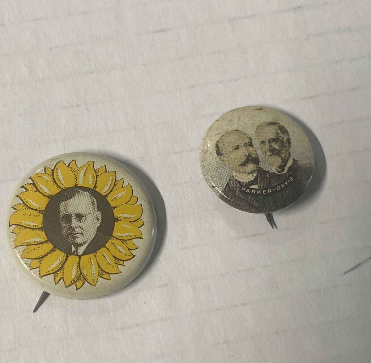 2 lot 1972 Reprint Button Election Political Vintage Pinback