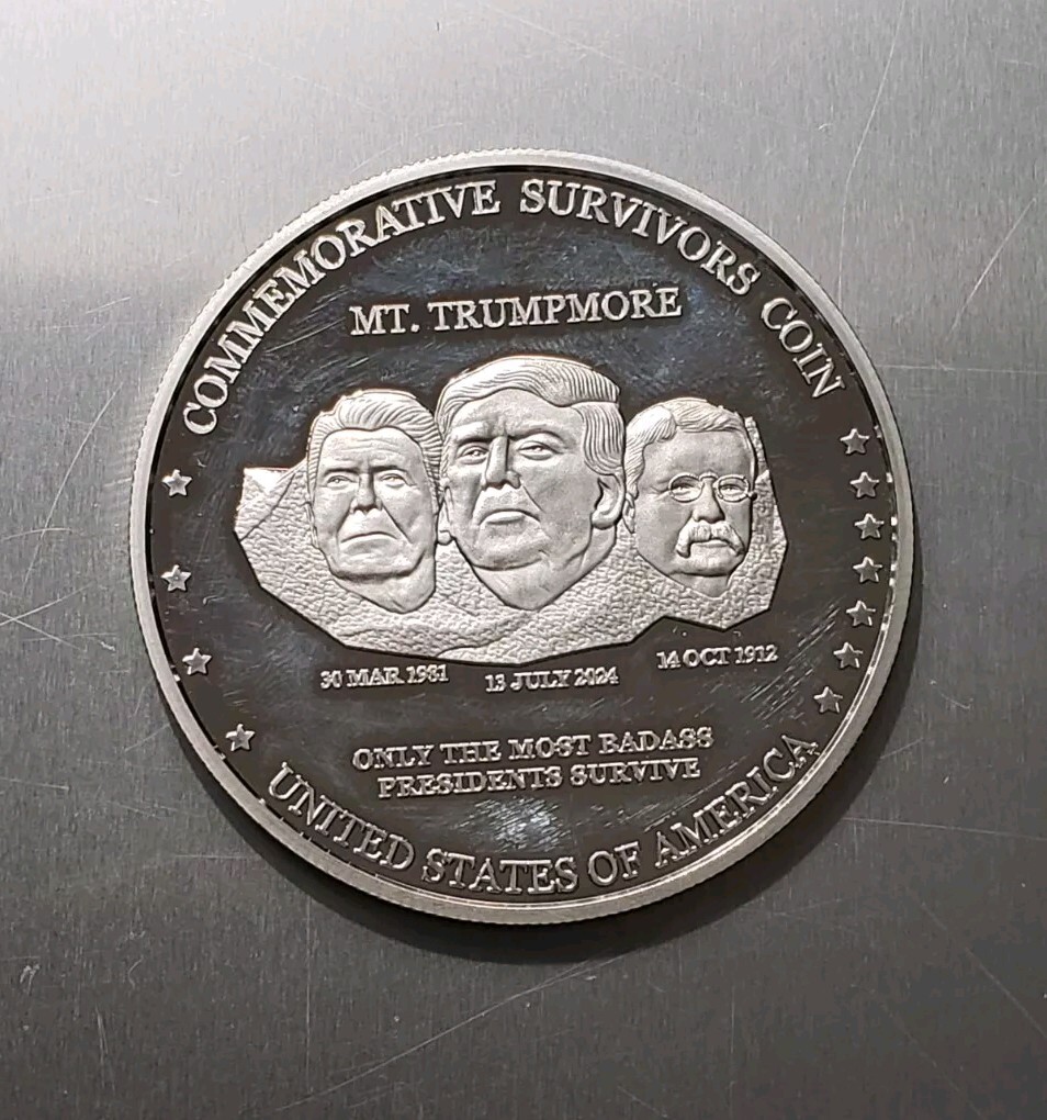 Donald Trump, MAGA, Commemorative Survivors Coin, 2.5″