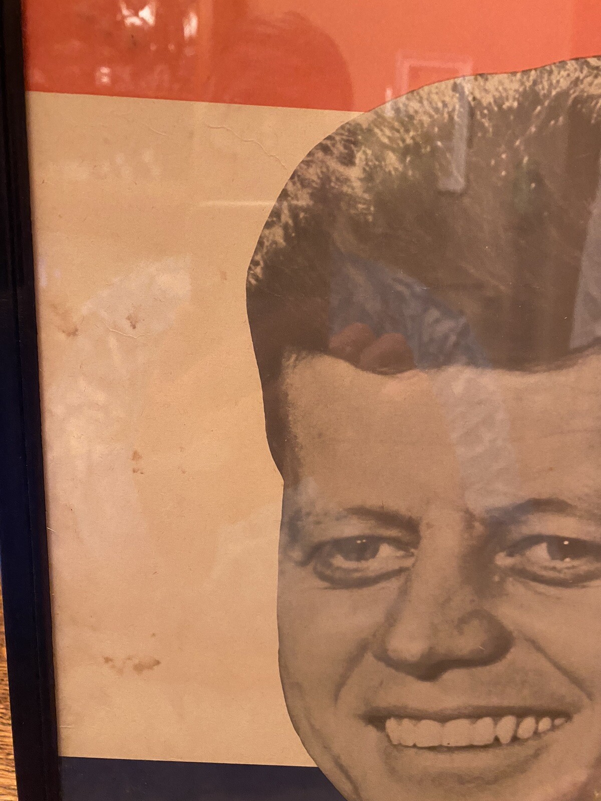Original 1960 John F Kennedy Campaign Poster Framed Leadership For The 60’s