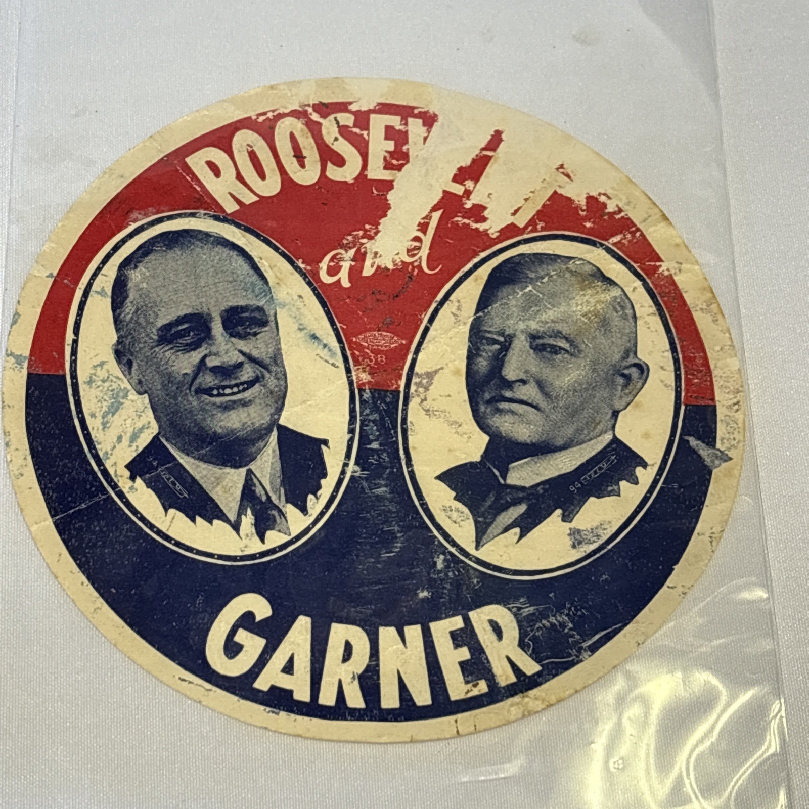 1932 Franklin Roosevelt & John Garner Jugate Presidential Campaign Ephemera