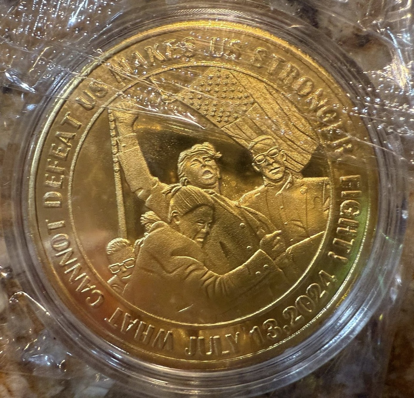 2024 President Trump “Fight, Fight” Survivor Commemorative Coin NEW – Quantity 5