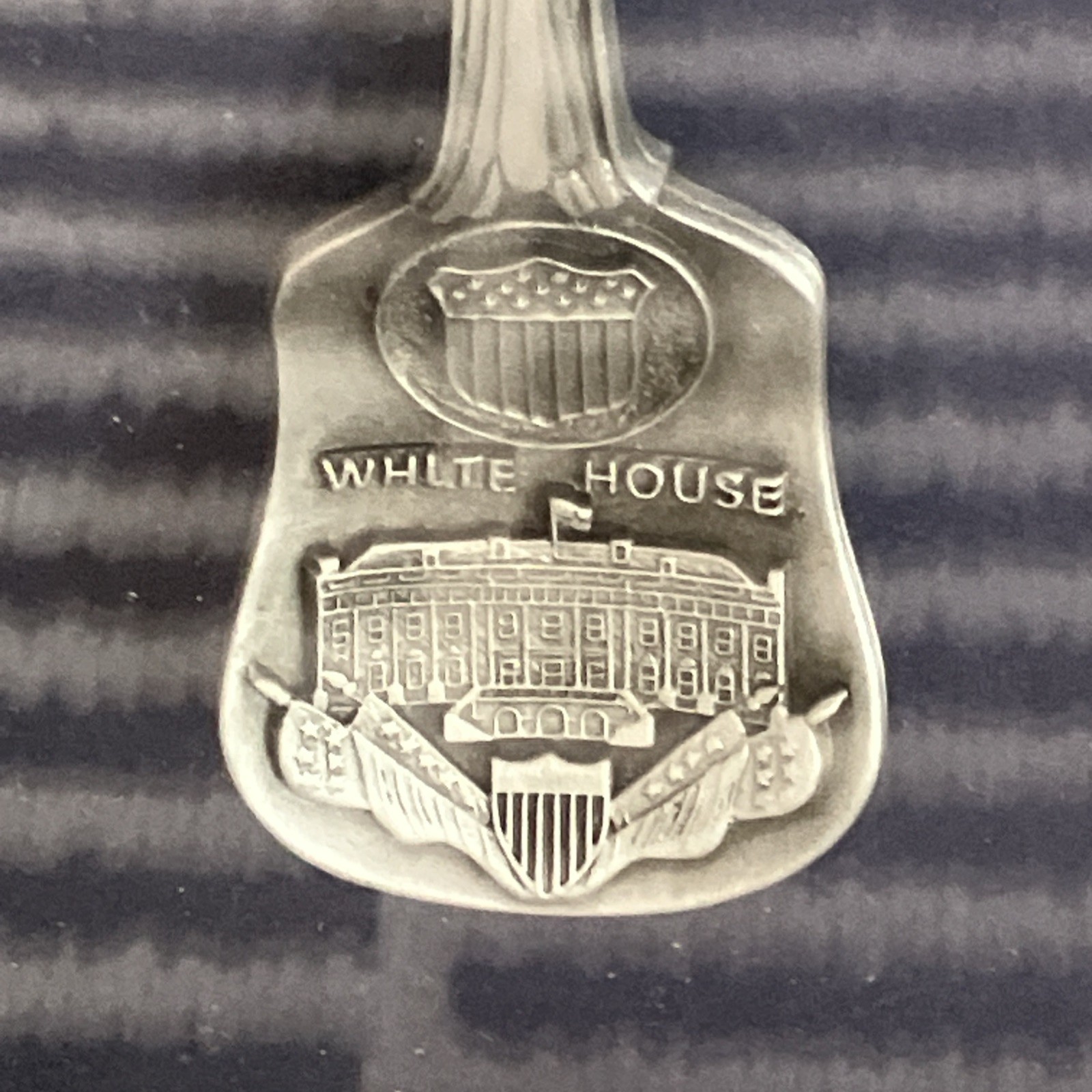 Presidential Ronald Regan And John F Kennedy Silver plated Spoon Set In Frame