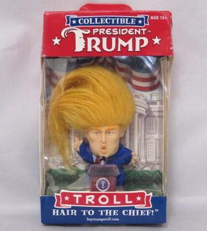 Wild Hair Creations 2017 : President Trump Troll “Hair to the Chief” doll (EX)
