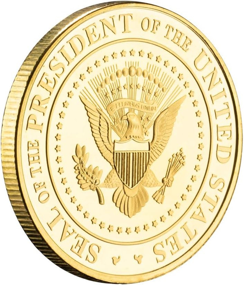 Donald Trump Gold Plated Coin Second Presidential Term 2025-2029 Coins Collectio
