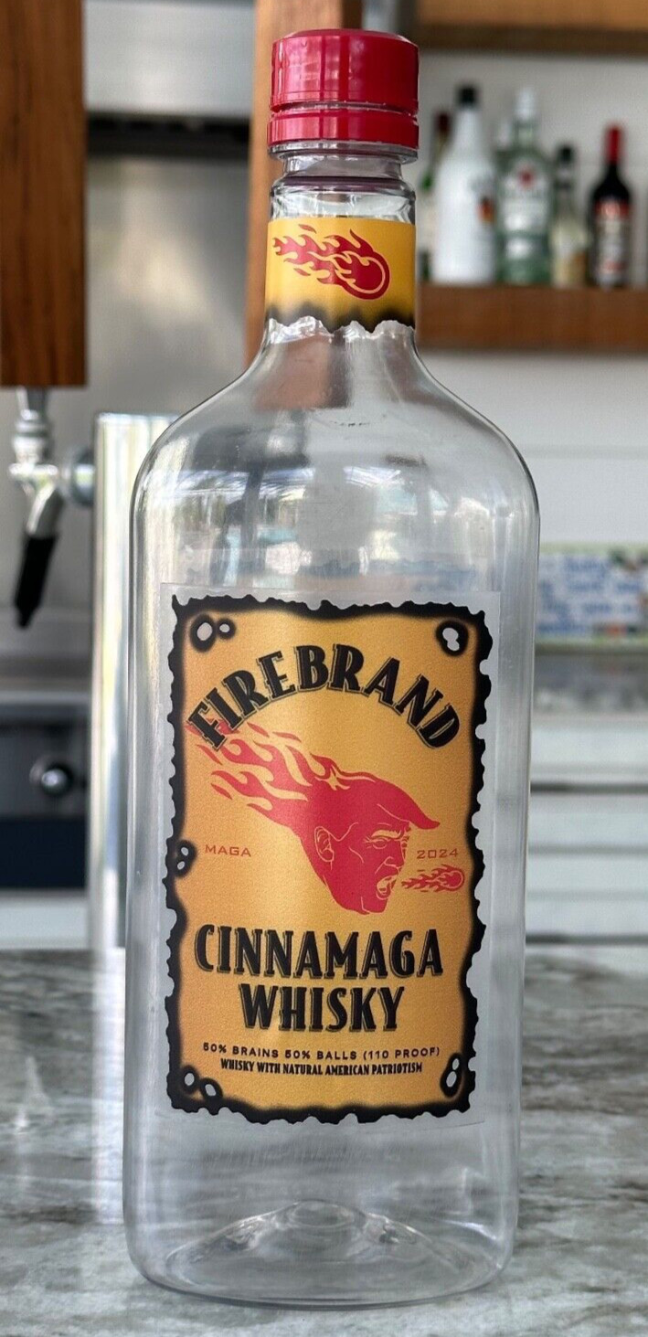 Trump Fireball Label, Trump Mug Shot, Trump Gifts, Trump 2024, FJB, MAGA