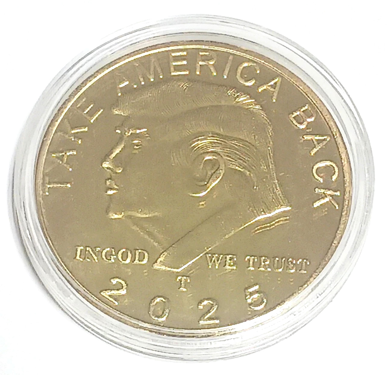 2025 Donald Trump Coin Take America Back GOLD Plated + Case SHIPPED FROM USA