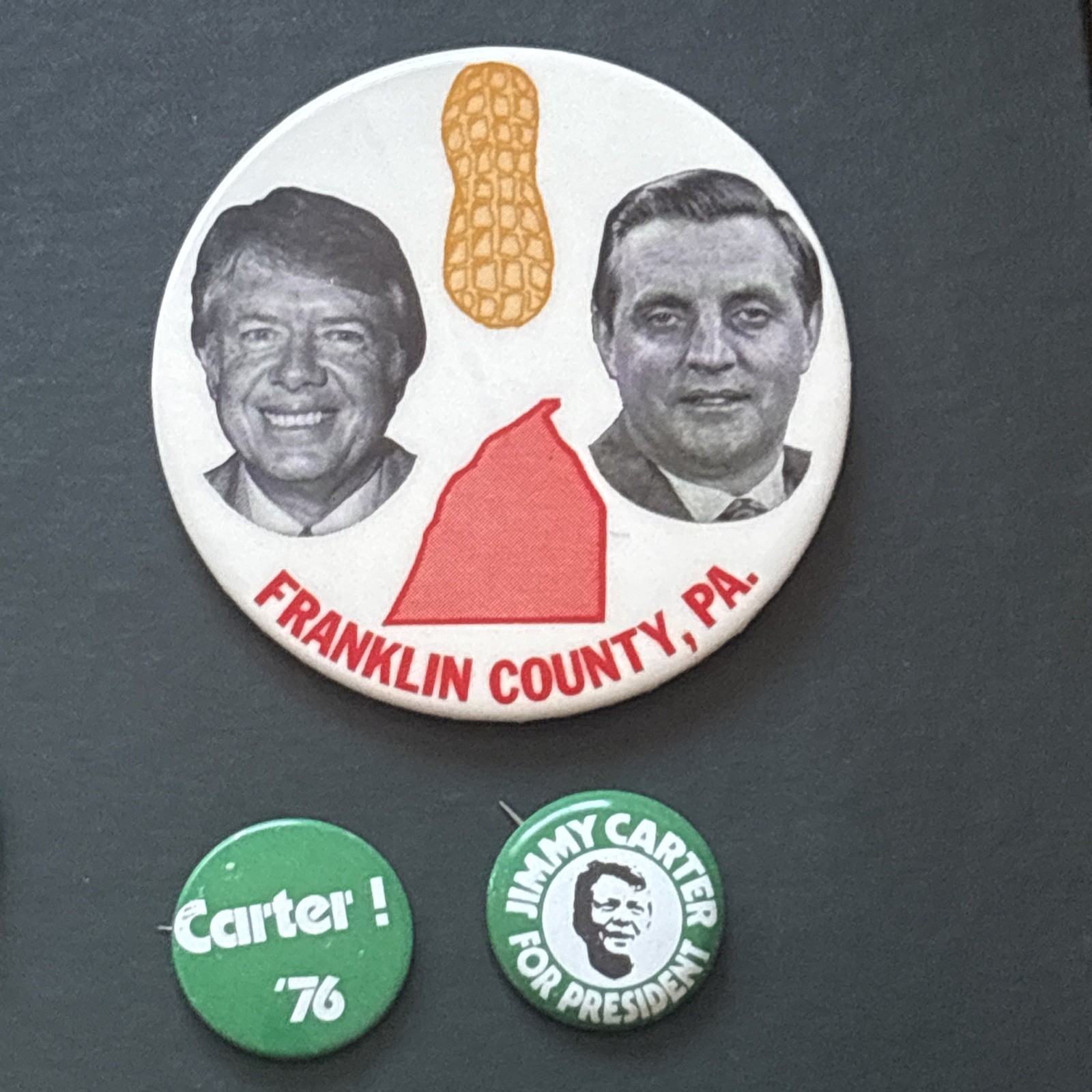 10 Different 1976 & 1980 Jimmy Carter Walter Mondale Buttons Pins Dealer Lot