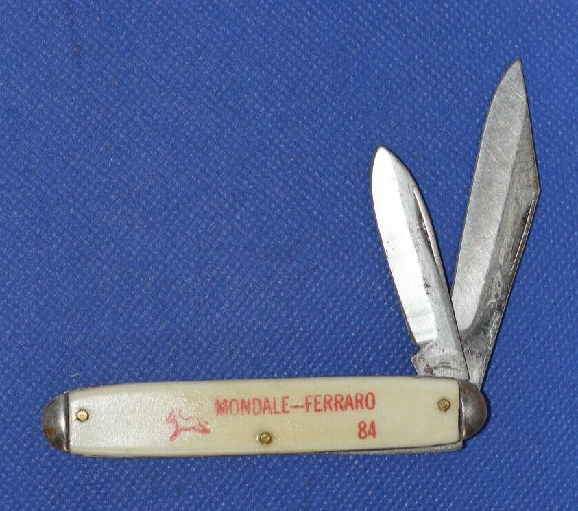 Vintage Presidental Campaign Knife Mondale -Ferraro, NOS
