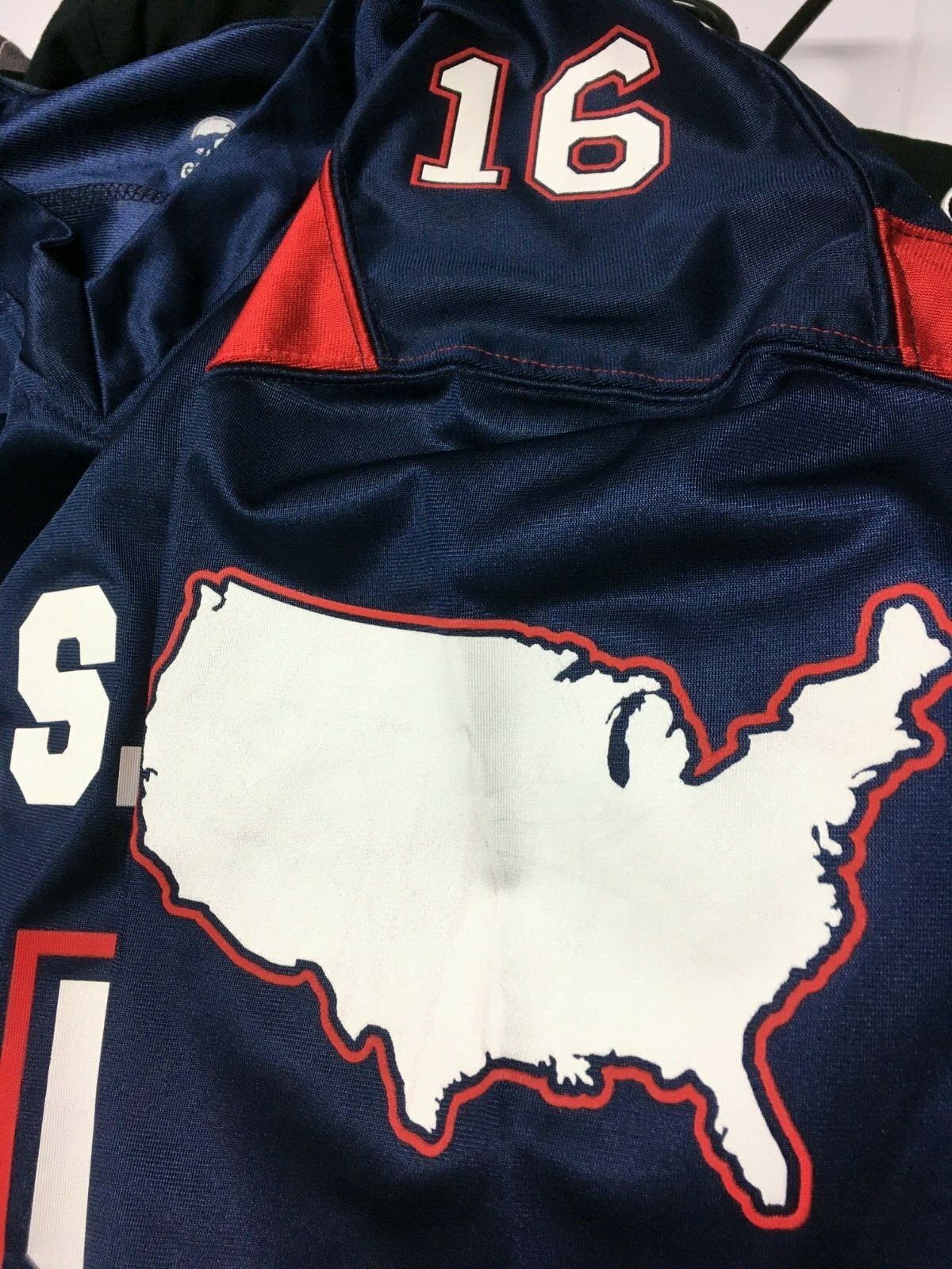 MARCO RUBIO 45 Navy Blue Election 2016 Florida Senator GOP Football Jersey L