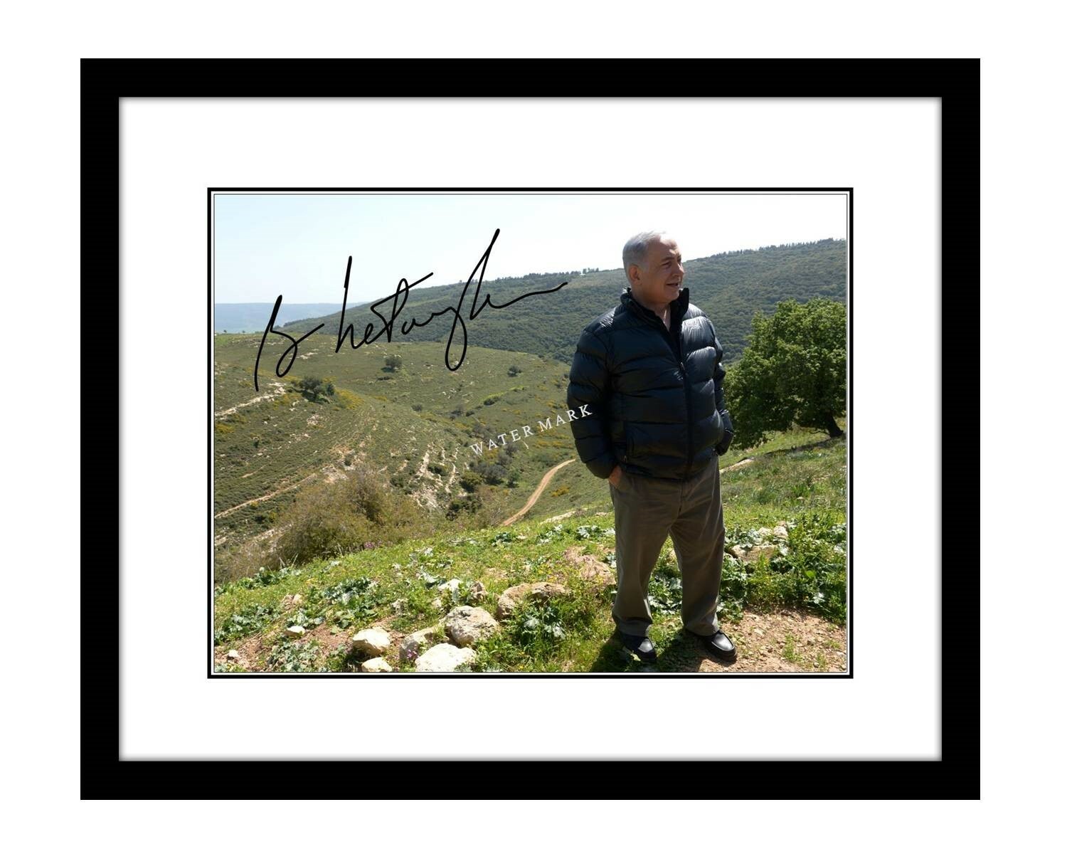 Benjamin Netanyahu 8×10 Signed photo print Israel Jewish prime minster Jerusalem