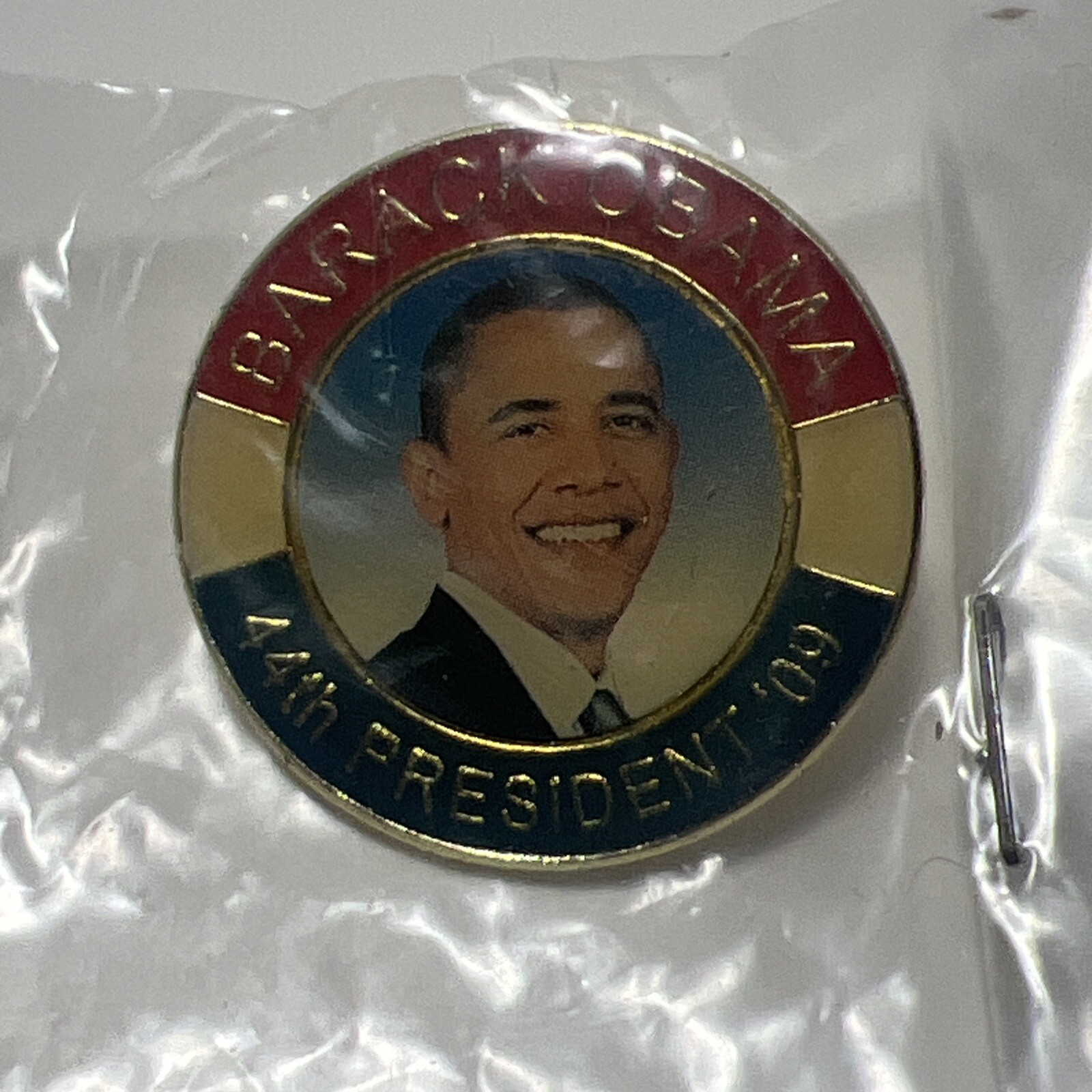 Barack Obama Presidential Campaign Pin 44th President 2009 New Sealed