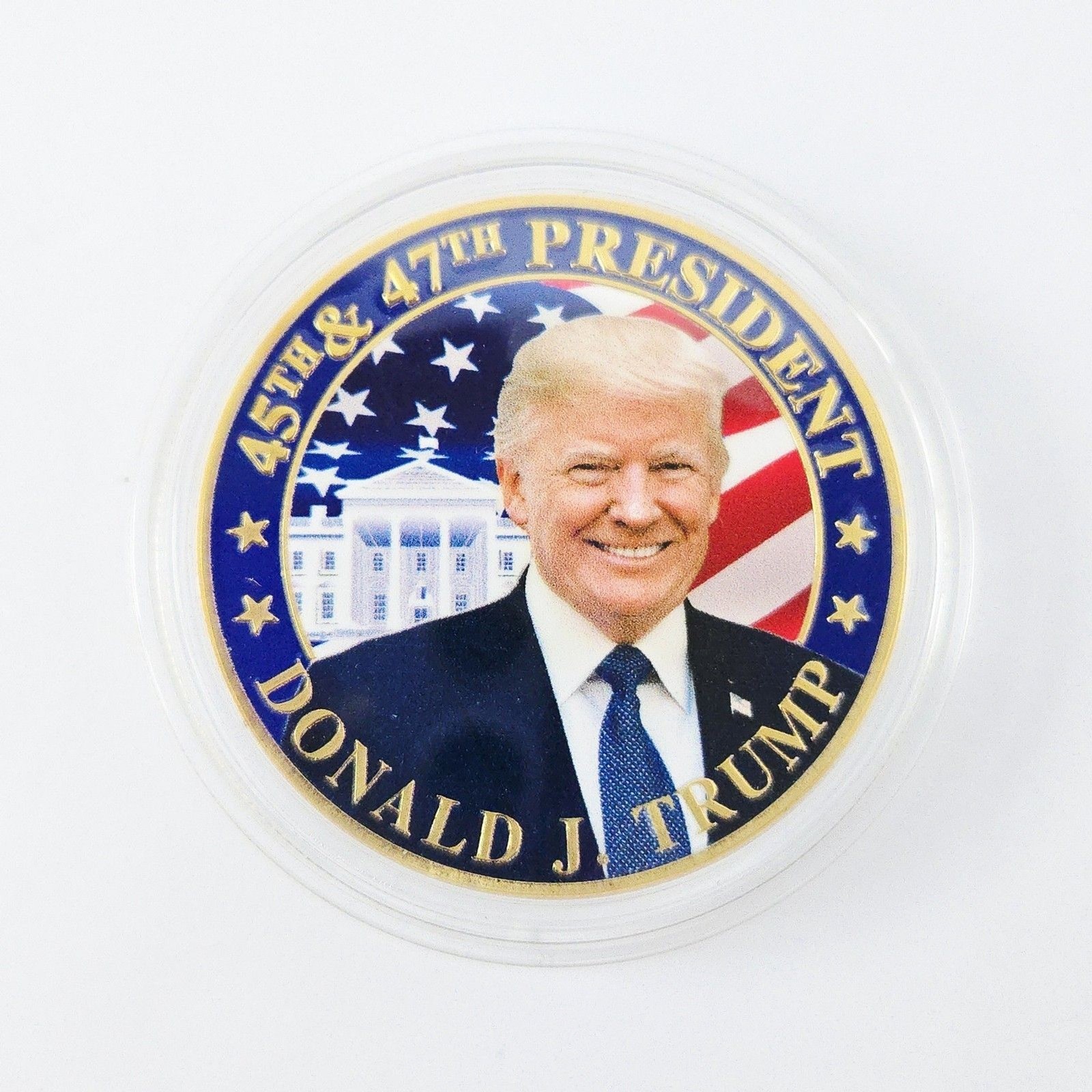 Donald J. Trump 45th & 47th President Coin Collectible Tribute Token Challenge