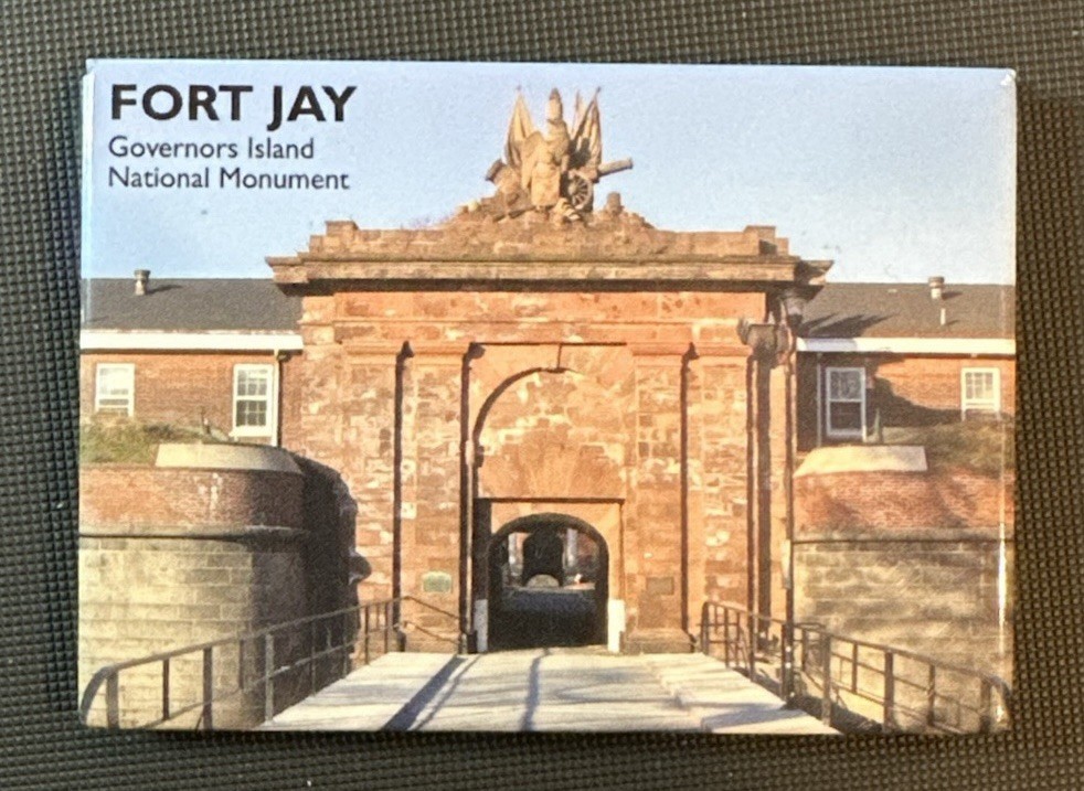 Vintage Governor’s Island Fort Jay Fridge Magnet
