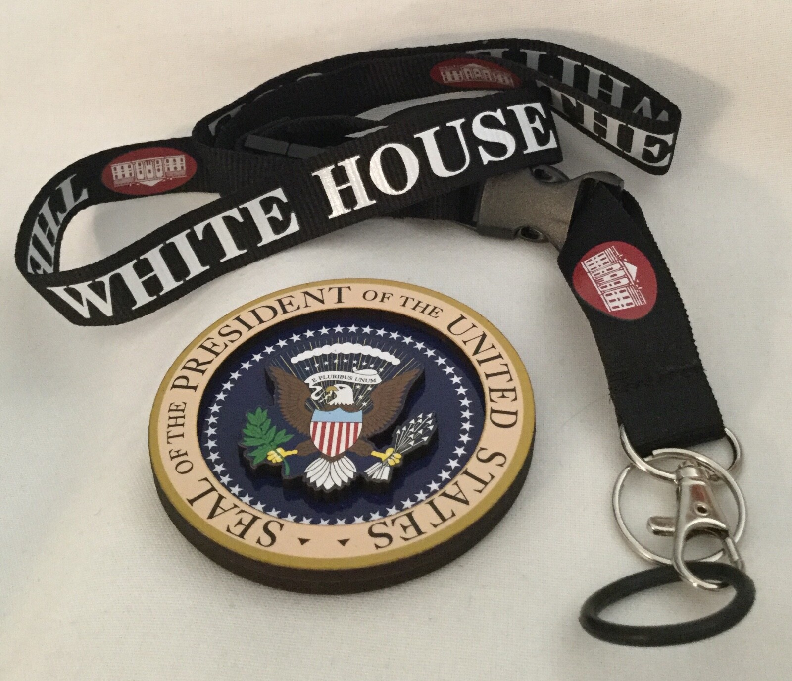 3 PRESIDENT EAGLE SEAL MAGNET WHITE HOUSE WOOD CARVED DEMOCRAT REPUBLICAN DAR