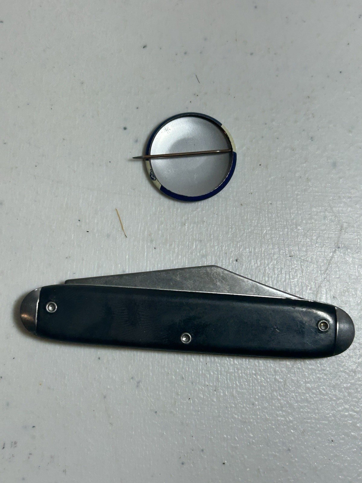 Set Of 2 1928 Hoover-Curtis Campaign Knife + 1968 Wallace for President Button