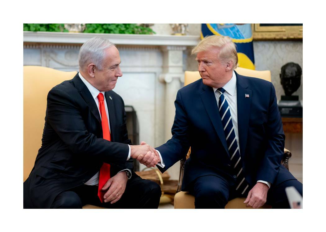 Donald Trump 5×7 phto print with Benjamin Netanyahu Israel prime minister maga