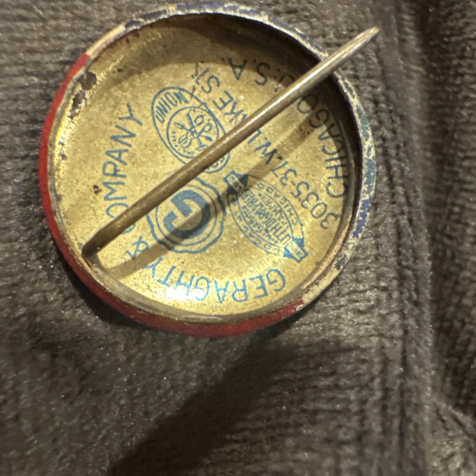 1928 Smith & Robinson Political Campaign Governor New York Election Button Pin