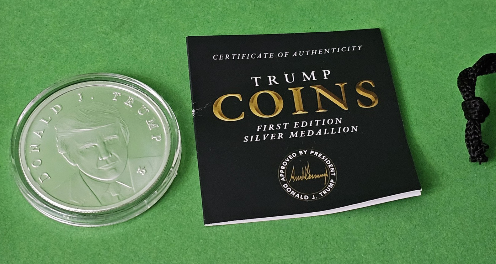 First Edition 45th President Trump Coin Silver Medallion 2024 One Oz 9.99 Proof